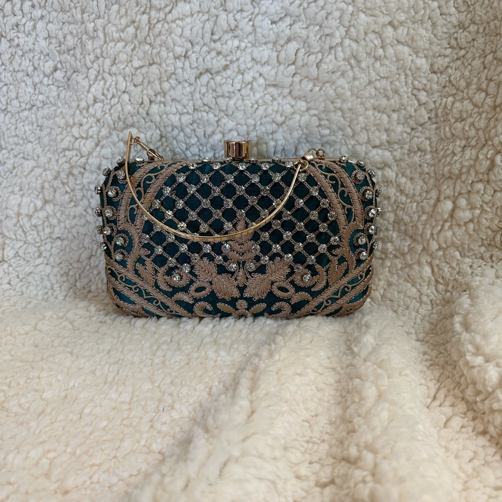 Amazon Gold and Green Mini Bag